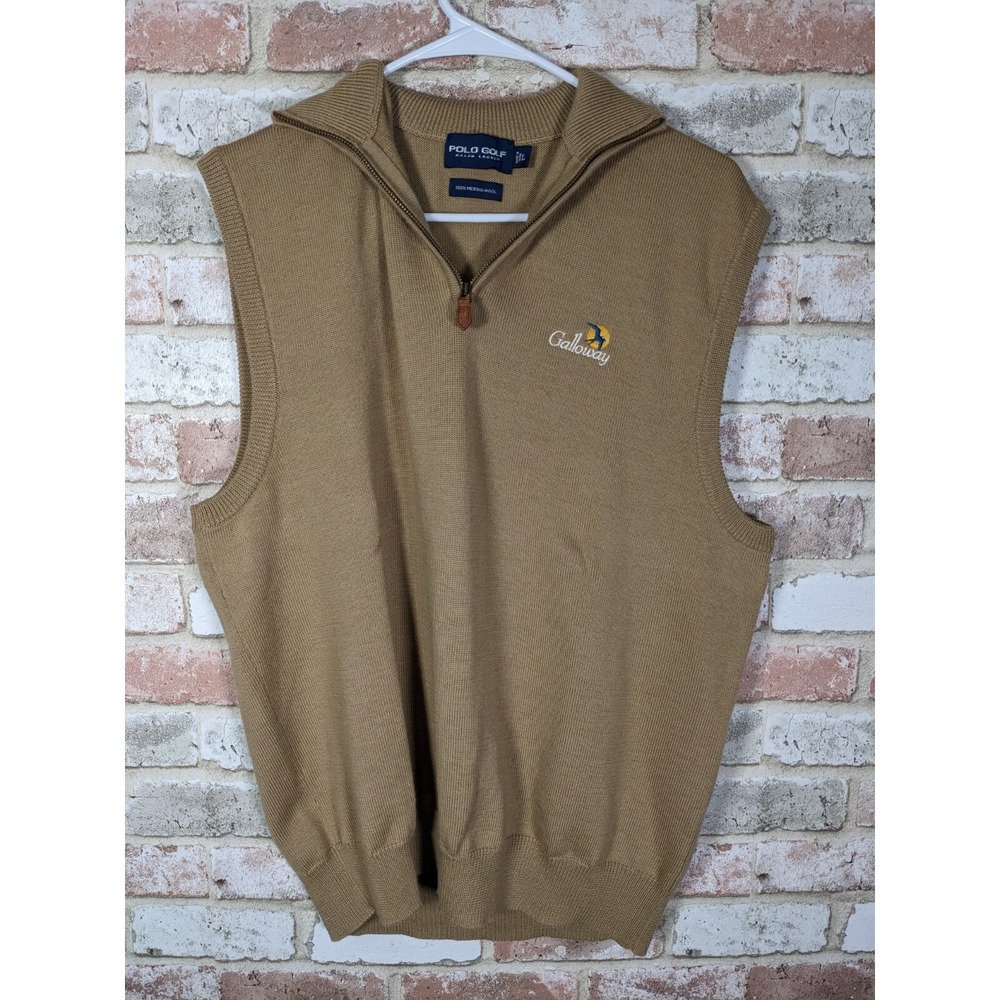 Polo Golf Men's Merino Wool Golf Sweater Vest Large‎